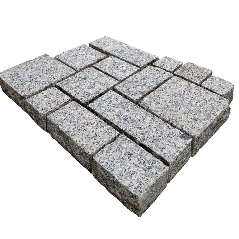 Lapa Gray Granite - Sandblasted Cobblestones