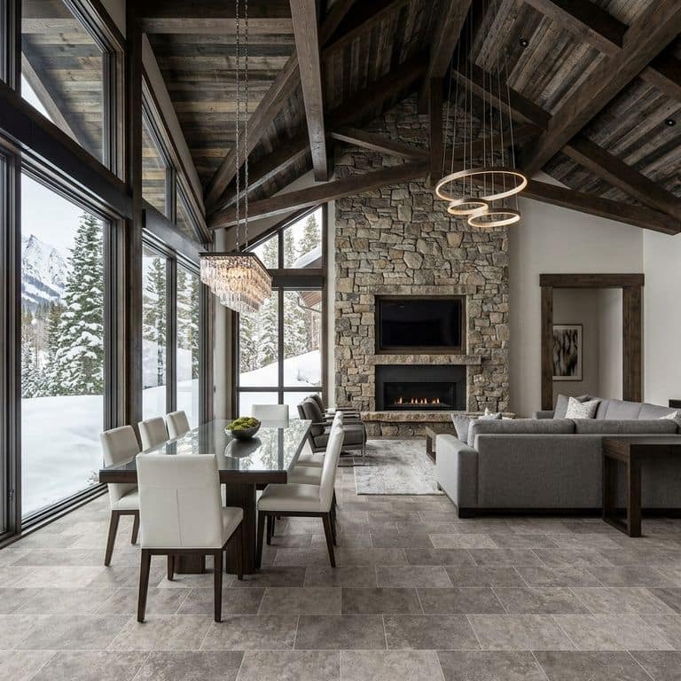  Bavarian Dolomite Gray - Antiqued Interior Flooring