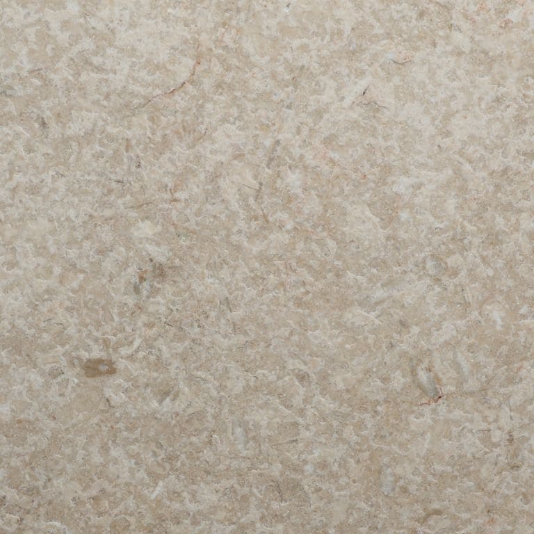 Swatch image for Veneto Beige Limestone - Pool Deck. The surface finish shown is antiqued. Dominant colors shown are tan and cream. The color mix creates a warm feeling.